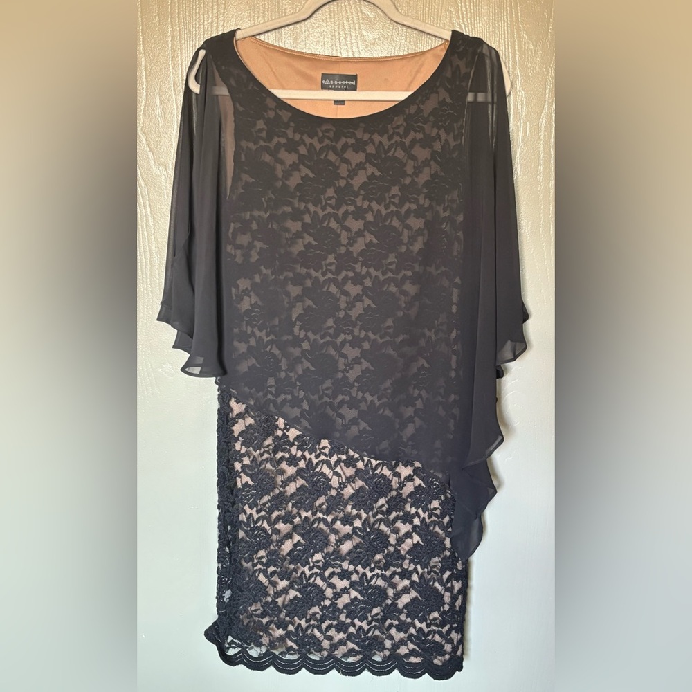 Black lace dress